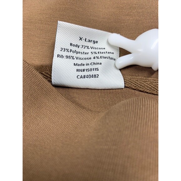 Varley Doublesoft Sweatshirt Funnel Neck Womens XL Bronze Betsy Sweat Oversized - Picture 3 of 10